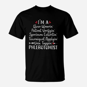 Phlebotomist Phlebotomy Technician Funny Nurse Clinical Gift T-Shirt - Seseable