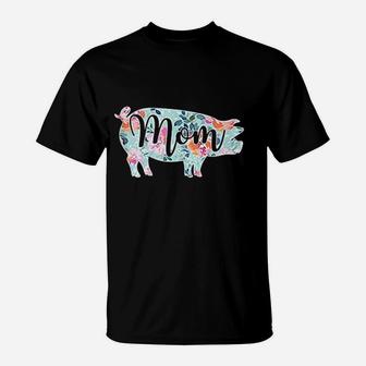 Pig Mom Farm Girl Who Loves Pigs T-Shirt - Seseable