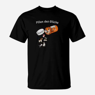 Pilen Des Glücks Französisch Bulldog T-Shirt - Seseable