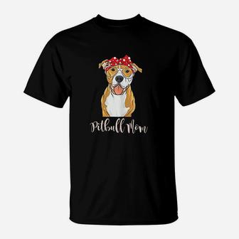 Pitbull Mom Funny Pit Bull Dog T-Shirt - Seseable