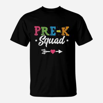 Prek Squad Teacher Student Kids Preschool Back To School T-Shirt - Seseable