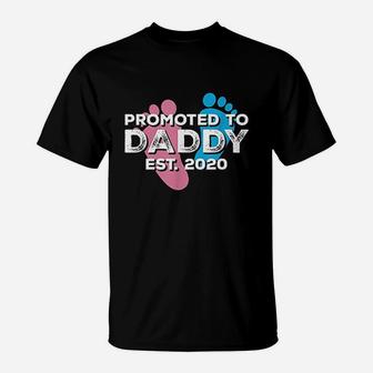 Promoted To Daddy Est 2020, dad birthday gifts T-Shirt - Seseable