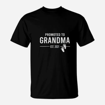 Promoted To Grandma Est 2021 Going To Be New Grandma T-Shirt - Seseable