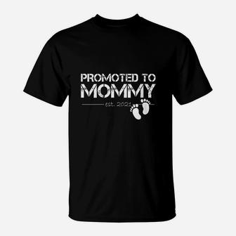 Promoted To Mom 2021 Mommy Gift T-Shirt - Seseable