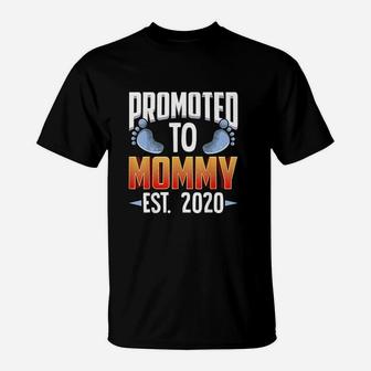 Promoted To Mother Est 2020 New Mommy T-Shirt - Seseable