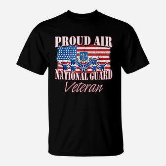 Proud Air National Guard Veteran Usa Air Force T-Shirt - Seseable