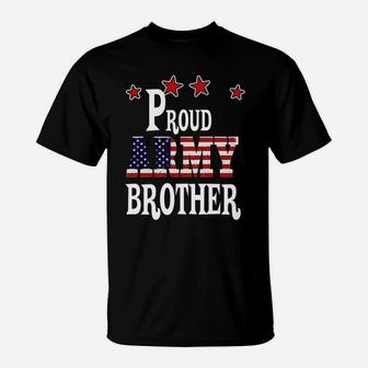 Proud Army Brother For Men Or Youth T-Shirt - Seseable