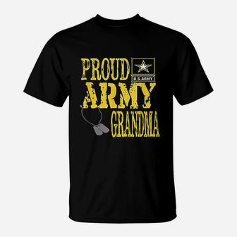 Proud Army Grandma Military Pride T-Shirt - Seseable
