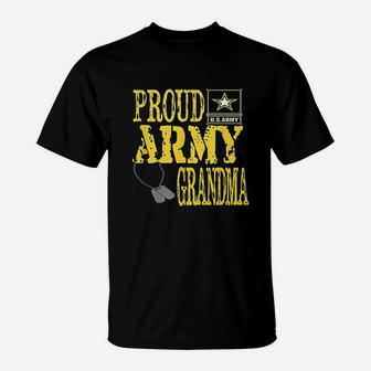 Proud Army Grandma Military Pride T-Shirt - Seseable