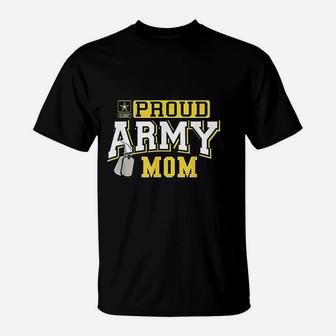 Proud Army Mom Military T-Shirt - Seseable