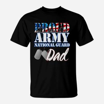 Proud Army National Guard Dad Fathers Day T-Shirt - Seseable