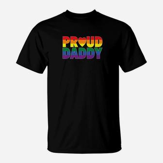 Proud Daddy Lgbt Parent Gay Pride Fathers Day Premium T-Shirt - Seseable