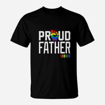 Proud Father Gay Pride Month Lgbtq T-Shirt - Seseable