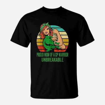 Proud Mom Of A Cerebral Palsy Warrior T-Shirt - Seseable