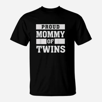 Proud Mommy Of Twins Proud Twin Mother Mom Parent T-Shirt - Seseable