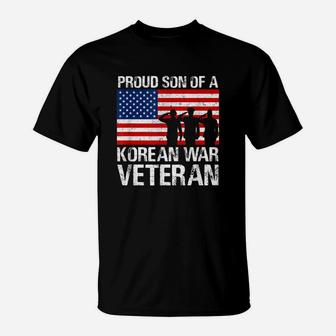 Proud Son Of A Korean War Veteran Military Family Shirt T-Shirt - Seseable