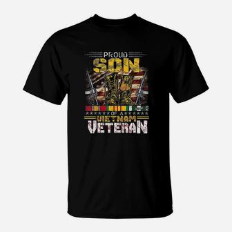 Proud Son Of A Vietnam Veteran Vietnam War Vet T-Shirt - Seseable