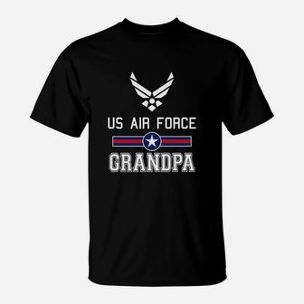 Proud Us Air Force Grandpa T-Shirt - Seseable