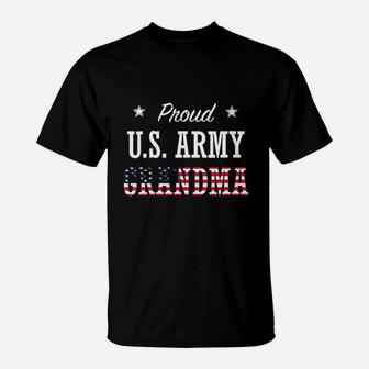 Proud Us Army Grandma T-Shirt - Seseable