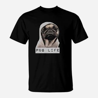 Pug Life Funny Thug Lifes T-Shirt - Seseable