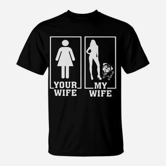 Pug Lovers Your Wife My Wife Pug For Husband T-Shirt - Seseable