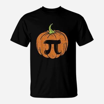 Pumpkin Pi Math Halloween Thanksgiving Pie Day T-Shirt - Seseable