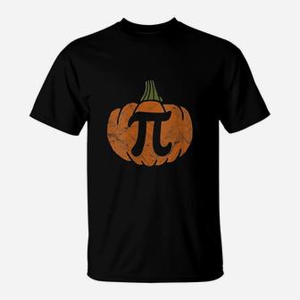 Pumpkin Pi Math Teacher Halloween Thanksgiving Day Costume T-Shirt - Seseable