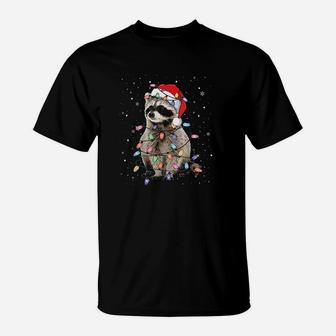 Raccoon Christmas T-Shirt - Seseable