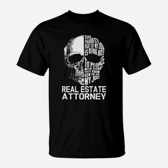 Real Estate Attorney T-Shirt - Seseable