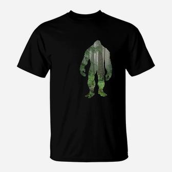 Reality Glitch Woodland Bigfoot T-Shirt - Seseable