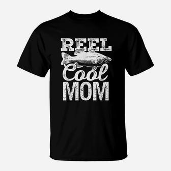 Reel Cool Mom Fishing Outdoor Angler T-Shirt - Seseable