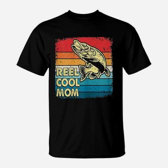 Reel Cool Mom Funny Fish Fishing Mothers Day Gift T-Shirt - Seseable