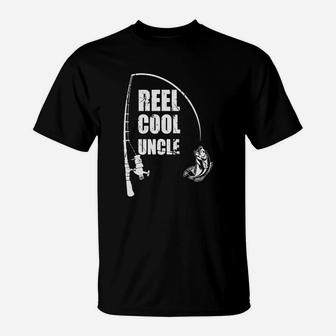 Reel Cool Uncle Great Gift Fishing For Uncle T-Shirt - Seseable