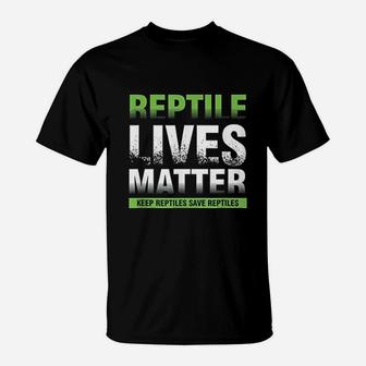 Reptile Lives Matter Herpetologist Vet Herping Reptiles Gift T-Shirt - Seseable