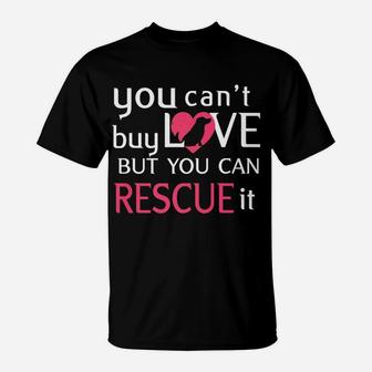 Rescue Dog Animal Lovers Gift Pet Adoption Owners T-Shirt - Seseable