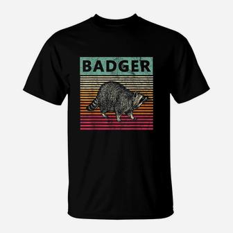 Retro Badger Vintage Wisconsin T-Shirt - Seseable