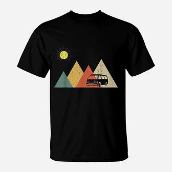 Retro Camper Van Life | Vintage Bus Vanlife T-Shirt - Seseable