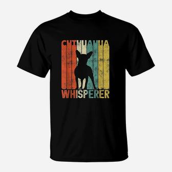 Retro Chihuahua Whisperer Small Vintage Dogs Gifts T-Shirt | Seseable UK