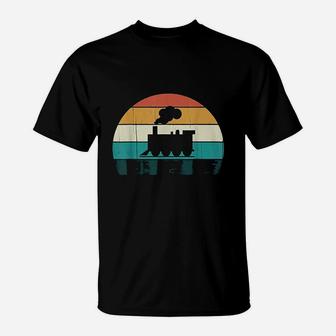 Retro Train Vintage Railcar Train Lover Gift T-Shirt - Seseable