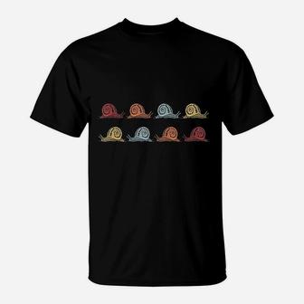 Retro Vintage Snail Funny Animal Lovers T-Shirt - Seseable