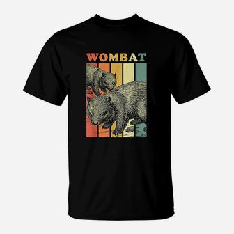 Retro Vintage Style Australia Animal Wombat T-Shirt - Seseable