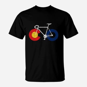 Ride Colorado Cycling Tshirt - Cycle Colorado - Bicycle T-Shirt - Seseable