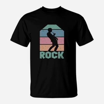 Rock Vintage Style Gift For Rock Music Lovers T-Shirt - Seseable