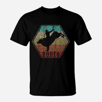 Rodeo Bull Riding Vintage Cowboy Gift T-Shirt - Seseable