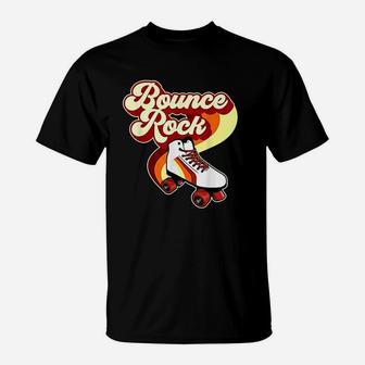 Roller Disco Bounce Rock Roller Skate Vintage 70s 80s T-Shirt - Seseable