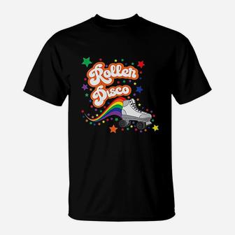 Roller Disco Cool Retro 70s And 80s Party 1970s T-Shirt - Seseable