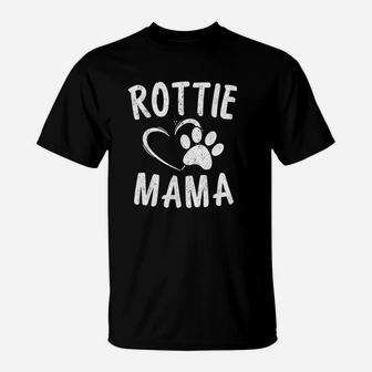 Rottie Mama Gift Dog Lover Pet Owner T-Shirt - Seseable