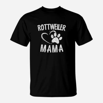 Rottweiler Mama Gift Dog Lover Pet Owner Rottie Mom T-Shirt | Seseable UK