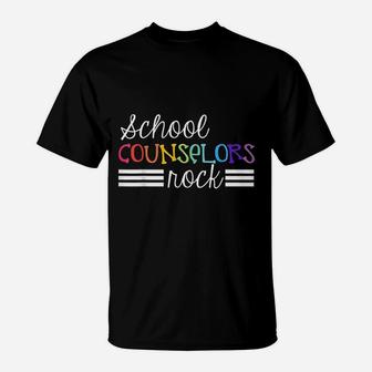 School Counselors Rocks Cute Gift For School Counselor T-Shirt - Seseable