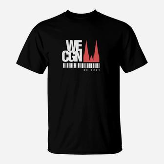 Schwarzes Grafik-T-Shirt We Can mit Inspirierendem Motiv - Seseable